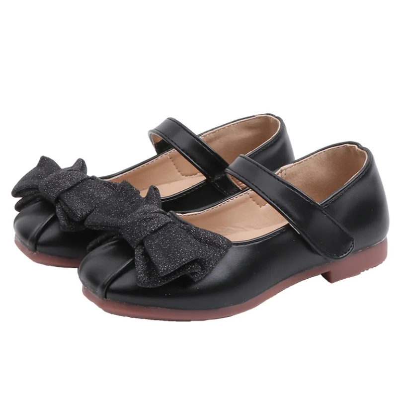 Новая весенне осенняя повседневная обувь для девочек детская кожаная