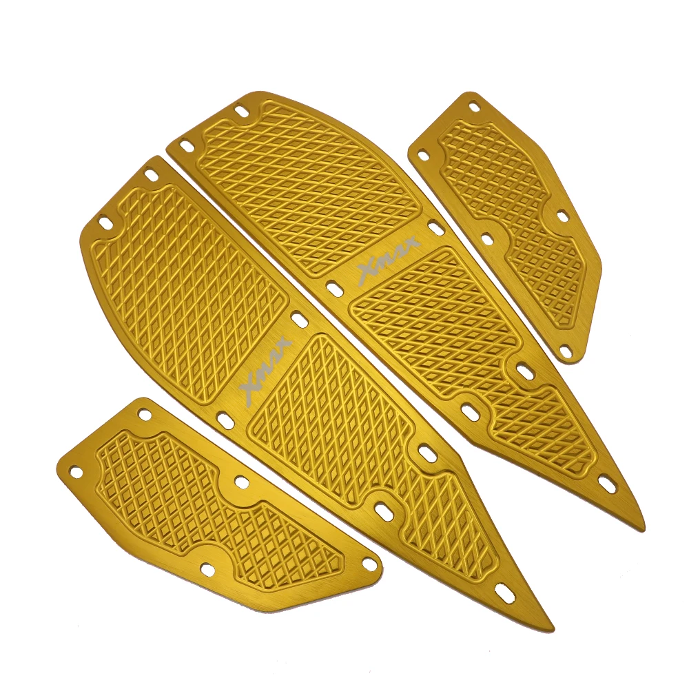 С логотипом XMAX модифицированные CNC мотоциклетные алюминиевые коврики для ног подножка Подножки педаль пластина для Yamaha XMAX125 250 300 400