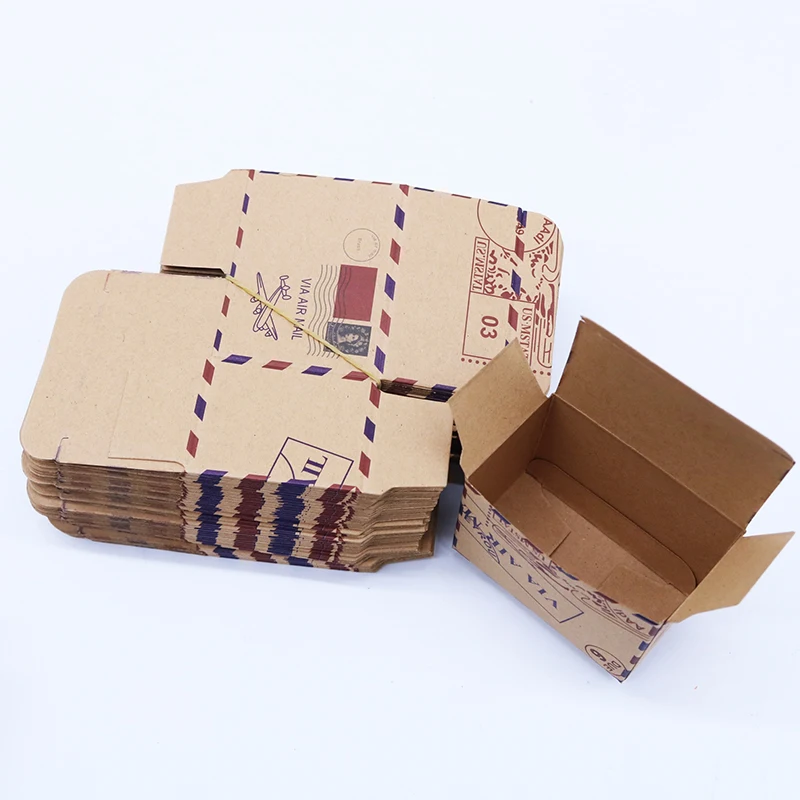 Box 50 компл./лот Свадебные Винтаж Крафтовая коробка конфет упаковка подарочная коробка со свадебными сувенирами и подарки сумка тематические принадлежности для праздника - Цвет: Box