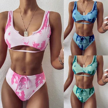 

Hot Sexy Bikini Set Women Fashion Print Push-up Padded Bra Bikini Set Swimsuit Swimwer Bathing Suit Female Biquini Plus Size XL