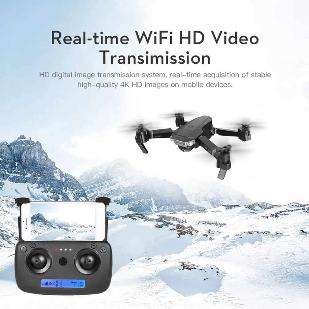 SG901 складной Дрон широкоугольный 4 K/1080 P HD Двойная камера оптическая WiFi следование за мной Радиоуправляемый Дрон FPV Профессиональный Длинный аккумулятор летательный аппарат