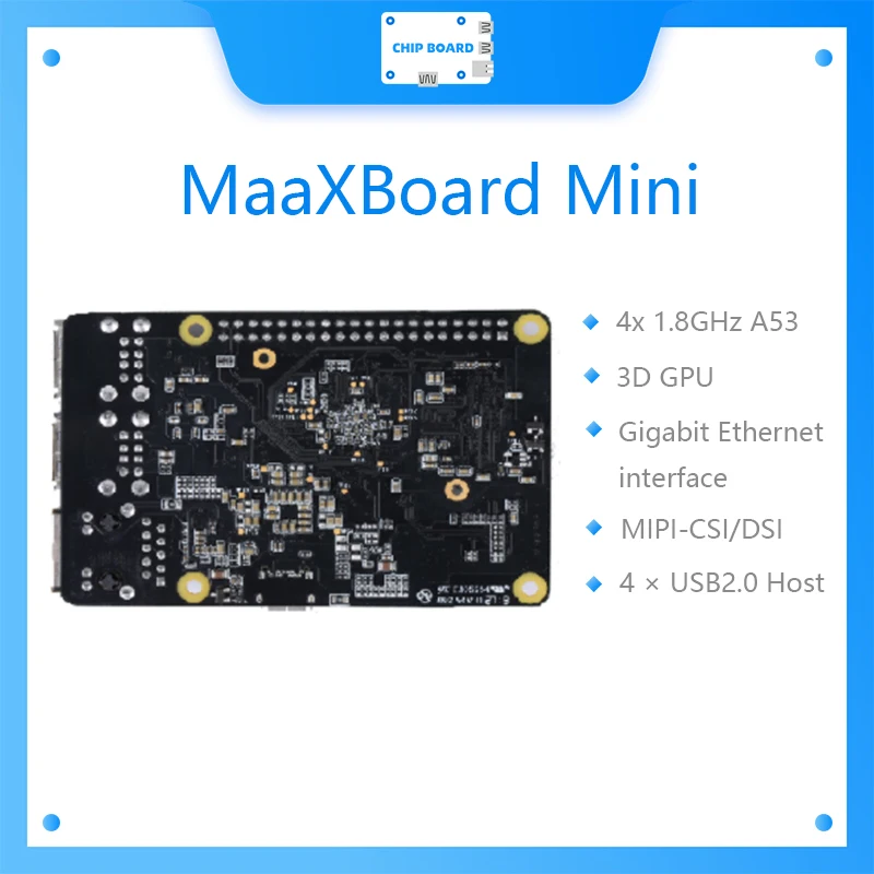 US $124.00 MaaXBoard Mini Development Board18GHz A53 amp3D GPUGigabit Ethernet interface NXP embest
