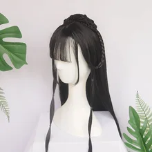 WEILAI традиционные китайские парики старинный костюм cos парик Головные уборы китайский стиль волосы и парик на заказ