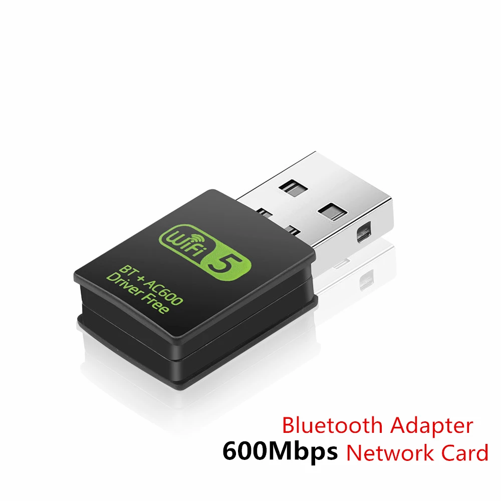 Kebidu USB WiFi адаптер Сетевая карта USB Lan Ethernet Wi-Fi приемник 600 Мбит/с беспроводной адаптер AC двухдиапазонный 2,4G USB WiFi антенна - Цвет: as picture