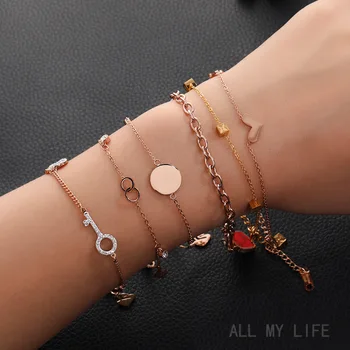 

30 Pcs/lot simple fashion women stainless steel bracelet top quality stainless steel jewelry bracelet wholesale 1031-40