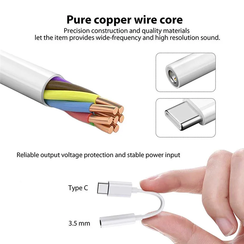 CARPRIE type C до 3,5 мм разъем преобразователь для наушников usb type-C 3,5 AUX адаптер для наушников для samsung huawei mate 30 Xiaomi
