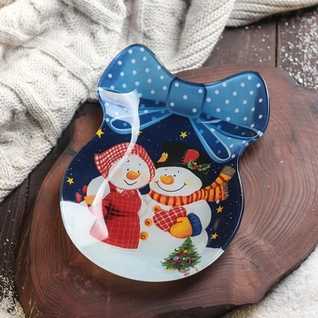 

Serving dish "Bow. Happy Snowmen ", 18.5 × 13 × 2 cm
