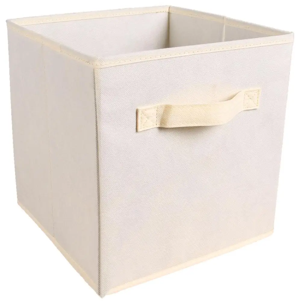 27x27x28cm Нетканый тканевый складной шкаф коробка для хранения игрушек органайзер для хранения одежды ящик для нижнего белья бюстгальтер носки с ручкой грудь - Цвет: 27x27x28cm