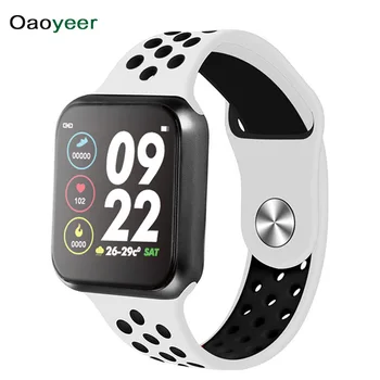 

F9 Smart Watch Full Touch Screen IP67 Women Men Waterproof Heart Rate Oxygen Blood Pressure Smartwatch For Apple IOS Android