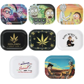 

Rolling Trays Wholesale Smoking Accessories 18cm*14cm 10PCS Storage Plate for Herb Grinder Case Smoke Accesoires