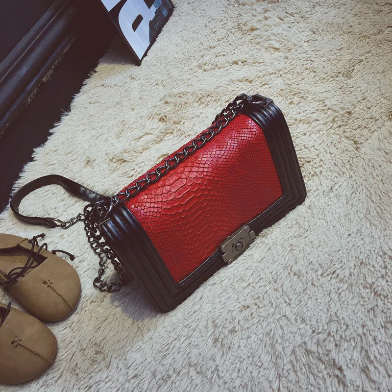 Snake handbag Luxury Designer Messenger Bag For Women shoulder bags PU Leather Ladies crossbody phone purse sac a main femme