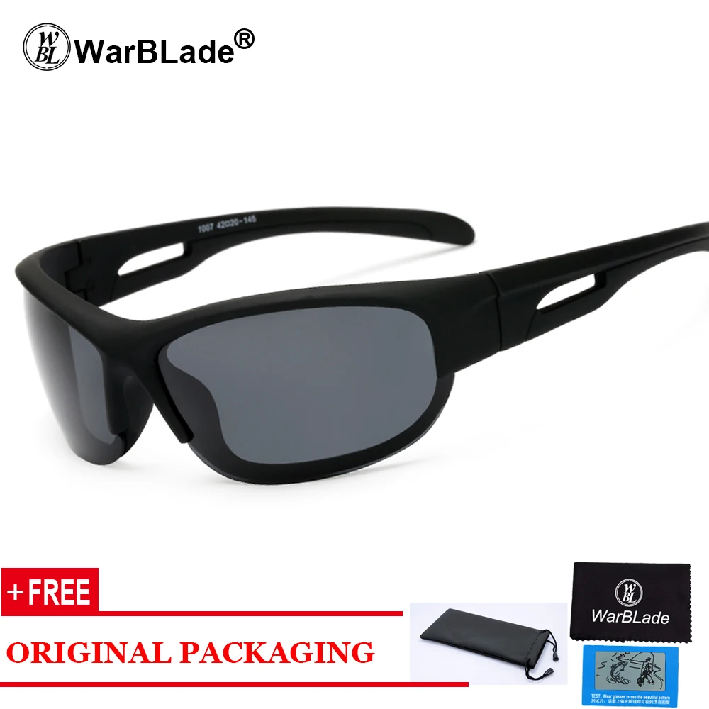 sand black WarBLade новые спортивные солнцезащитные очки поляризованный Polaroid рыболовные солнцезащитные очки UV400 спортивные мужские женские солнцезащитные очки для мужчин - Цвет линз: sand black