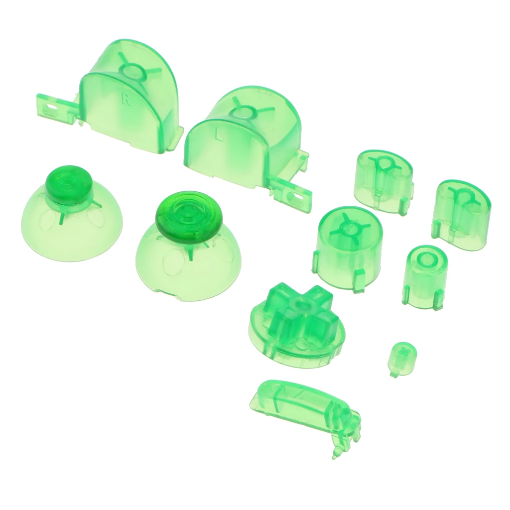 Замена кнопок ABXYZ + Thumbsticks D-панель Mod для игрового контроллера nintendo NGC (зеленый)