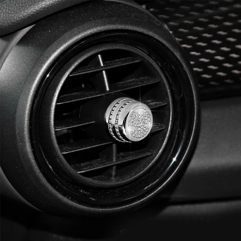 Для Mini Cooper, Countryman, F60 алмаз Кондиционер Vent украшения Стикеры выходного отверстия автомобильного кондиционера, крышка