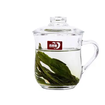 

Tea Cups Tea Pots 340ML Lead-free Heat-resistant Glass Cup with Lid Water Cup Office Tea Cup Tea Cup Flower Tea Cup Blooming