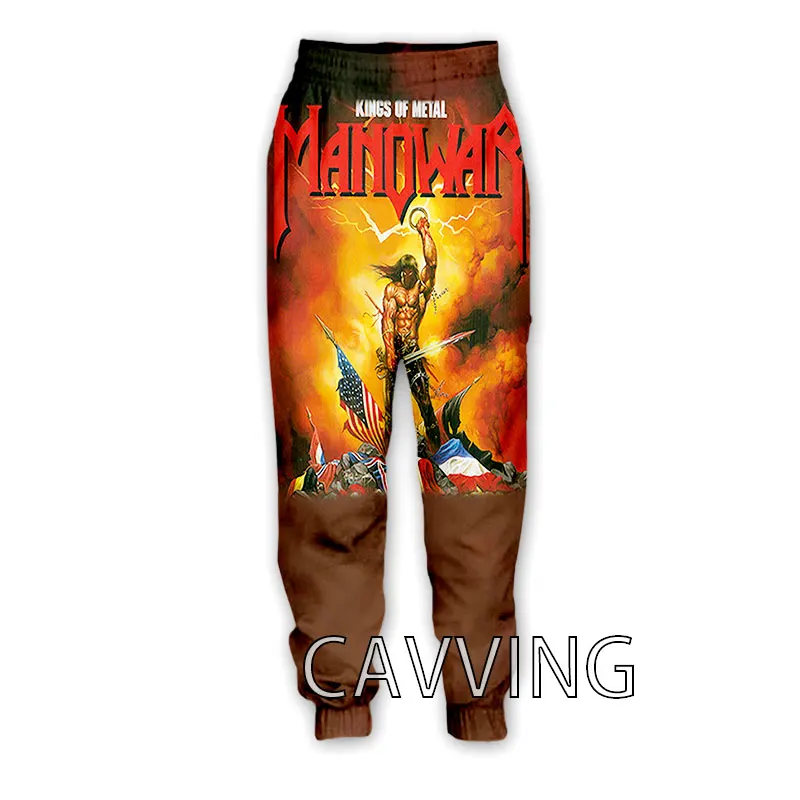 Новые модные повседневные брюки Manowar с 3D принтом спортивные тренировочные прямые