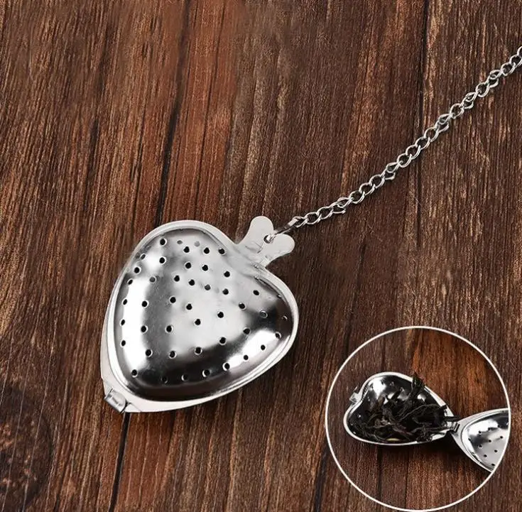 

Free Shipping 500pcs/lot Stainless Steel Heart Shape Tea Infuser Strainer Filter Loose Leaf Wholesale SN988