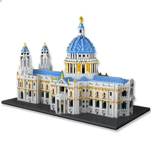 7053 pçs mini arquitetura do mundo st paul block s catedral bloco conjunto 3d londres cidade landscrape construção tijolo brinquedo para crianças