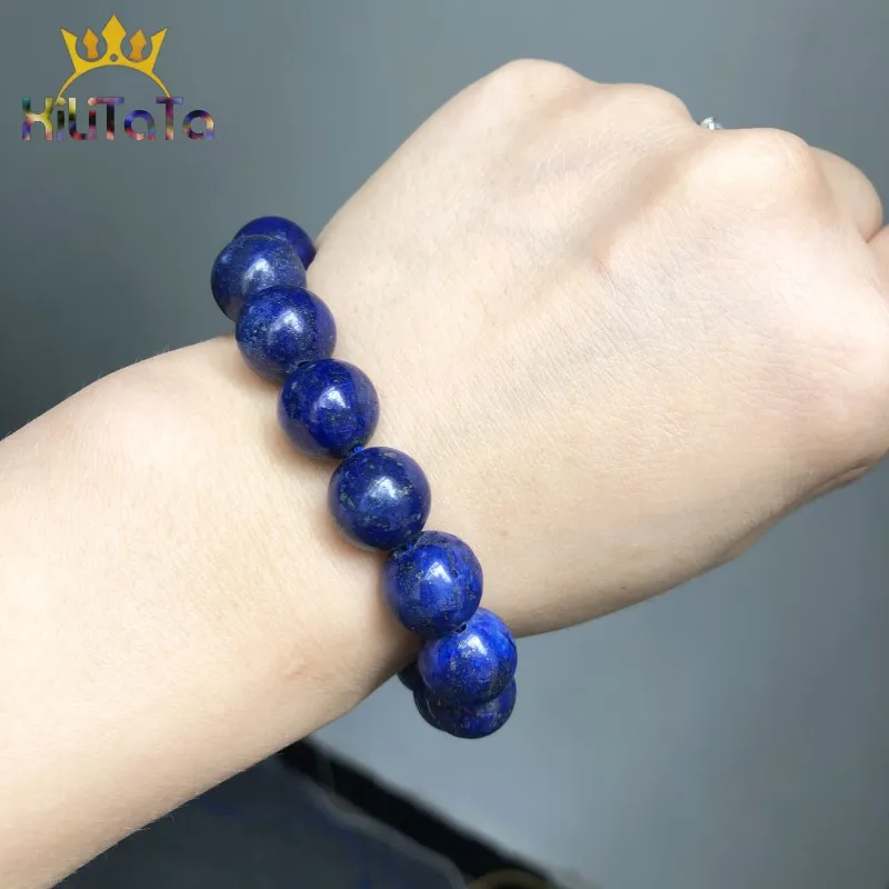 Natural Stone Beads Lapis Lazuli Round Loose Stone Beads For Jewelry Making DIY Bracelet Earrings Accessories 15'' 4/6/8/10/12mm