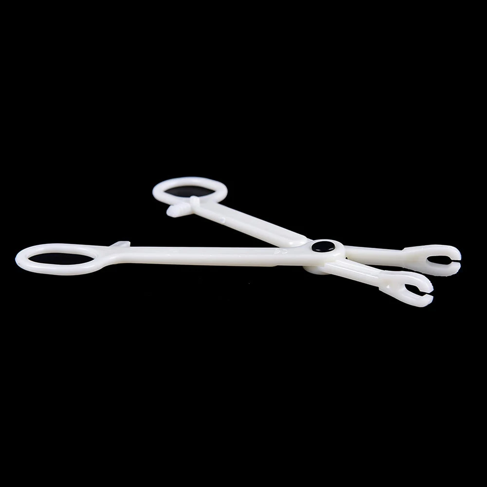 Professional Disposable Round Open Plastic Ear Lip Navel Nose Body Piercing Plier Forcep Clamp Tattoo Equipment Accessories