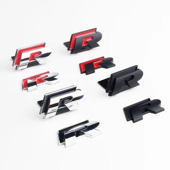 

R Logo Badge Decal Grill Side Rear Trunk Emblem Sticker for Volkswagen R Line VW Polo Passat B5 B6 B7 Golf Jetta Touareg Bora