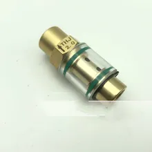 Односторонний обратный клапан Видимый стеклянный масляный воздушный компрессор контрольный клапан прозрачный слив масла обратный клапан 1/" 1/4"