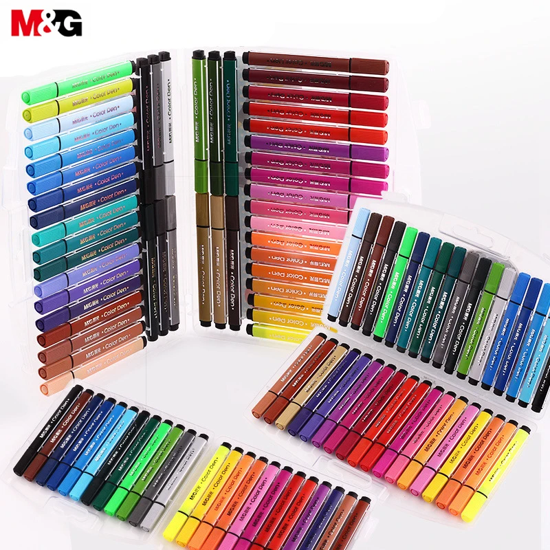 

M&G Triangle Watercolor Pen 12/18/24/36/48 Color Graffiti Pen Art Mark Drawing Color Sketch Color Pen TCP92130