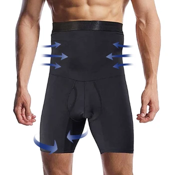 

Men's Body Shaper Compression Shorts Underwear Waist Trainer Thigh And Tummy Control Pants Men Slimming Shapers Shapewear