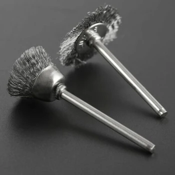 

24pcs Brass Steel Wire Wheel Brush Polishing Grinder Polisher Wheels Brushes Accessories Power Rotary Tool
