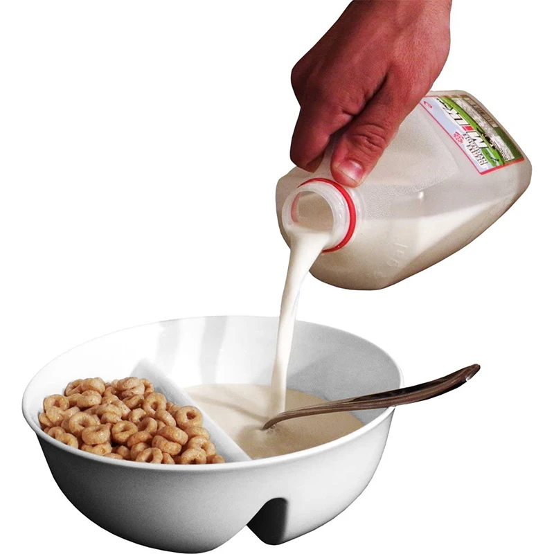 Soggy Divided Cereal Bowl Ice Cream Crisp Bowl Divided Cereal Milk