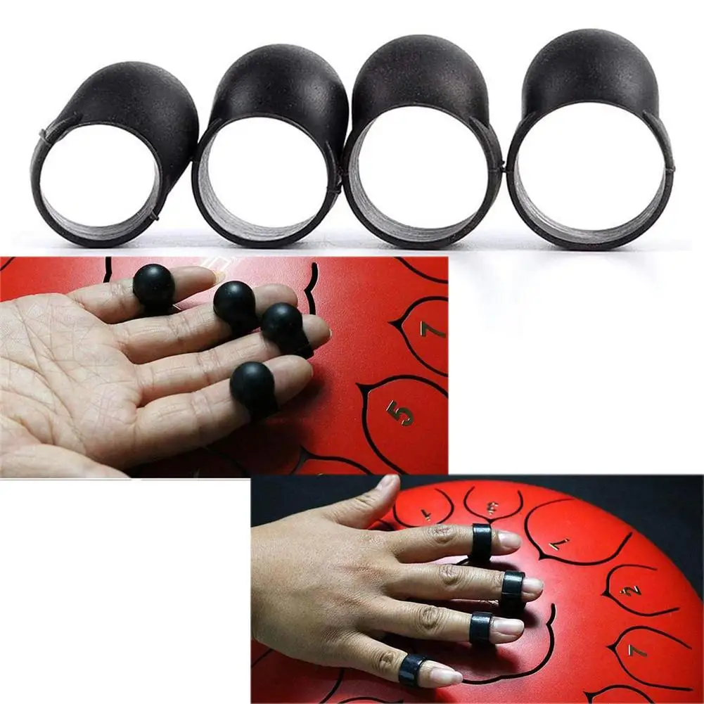 4Pcs/set Finger Sleeve Pain Release Protector Pads for Steel Tongue Drum Painless Cover Percussion Accessories | Спорт и развлечения