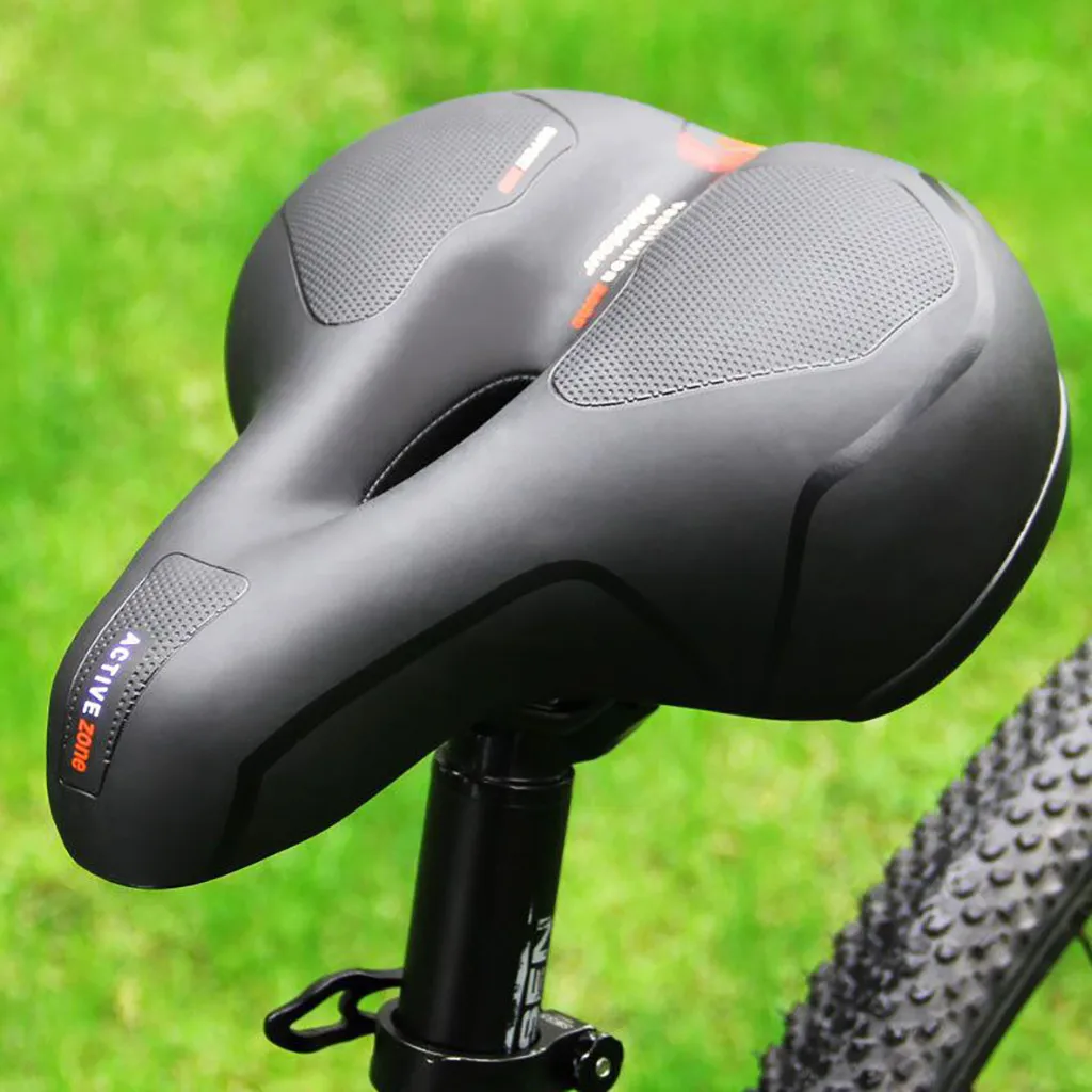 PU Leather Mountain Road Bicycle Bike Cycling Seat Saddle Comfort Cushion Pad