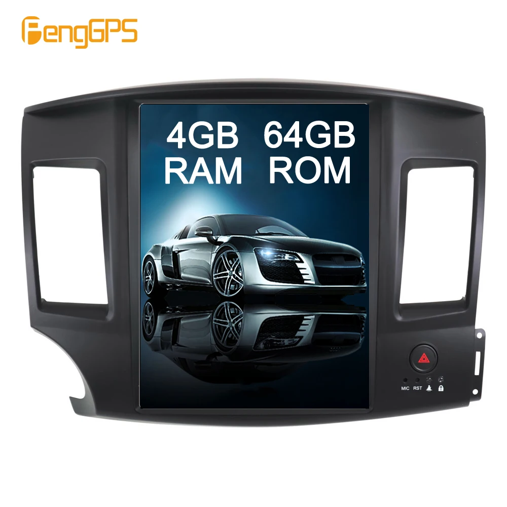Sale 6 Core Android 8.1 Vertical Screen GPS Navigation for Mitsubishi Lancer 2007-2017 Audio DVD Player 1920*1080 4K 6Core Headunit 0