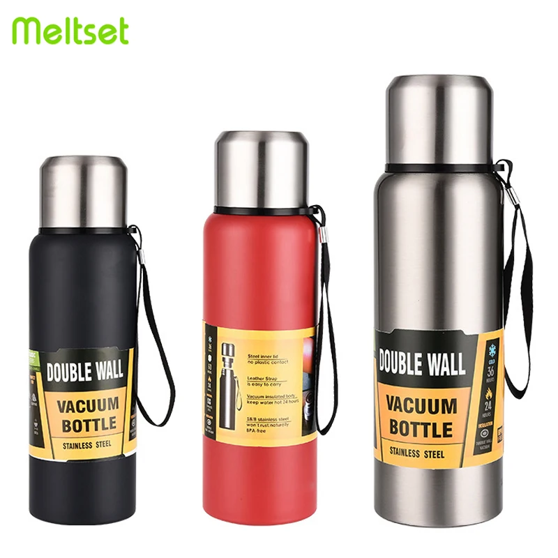 

500/750/1000/1500ml Russian Outdoor Thermos Bottle 1 Liter Large Capacity Thermos cup for Tea Coffee Military Style Vacuum Flask