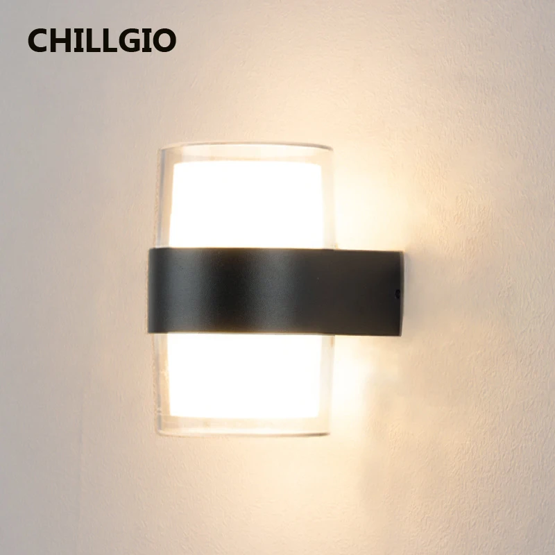 CHILLGIO Outdoor Waterproof Wall Light External Vintage Aluminum Acrylic Lighting Bright Home DECO Garden IP65 Indoor Led Lamp windsor newton 300ml creative acrylic paint wall hand painted paint art supplies diy nail art shoespainting textile waterproof