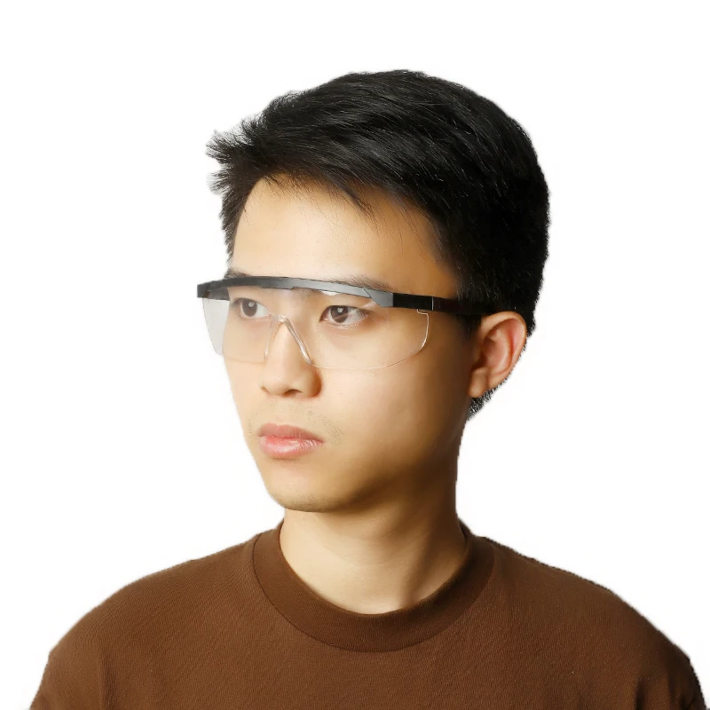 1Pcs Work Safety Glasses Protective Glasses Anti-Fog Windproof Goggles Adjustable Bicycle Cycling Goggles Outdoor Sports Eyewear