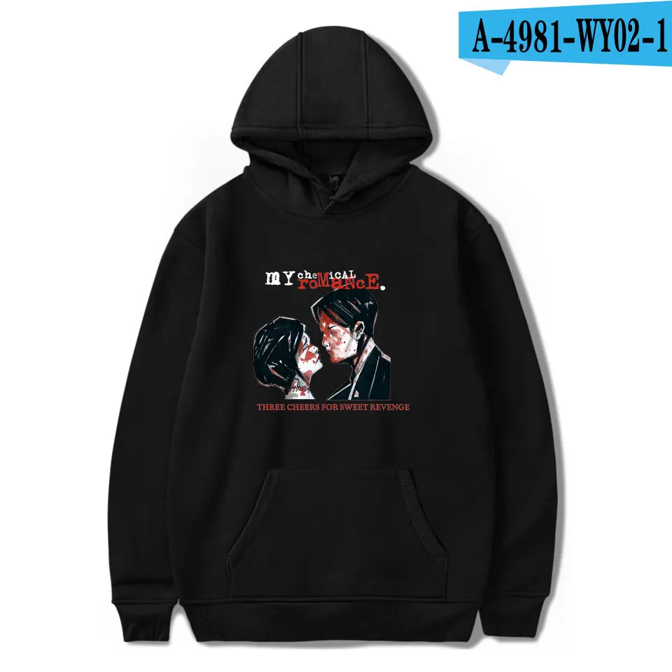 В европейском и американском стиле My Chemical Romance MY Chemical Romance толстовка с капюшоном и круглым вырезом, Зимняя Мужская и Женская толстовка с капюшоном - Цвет: Black D