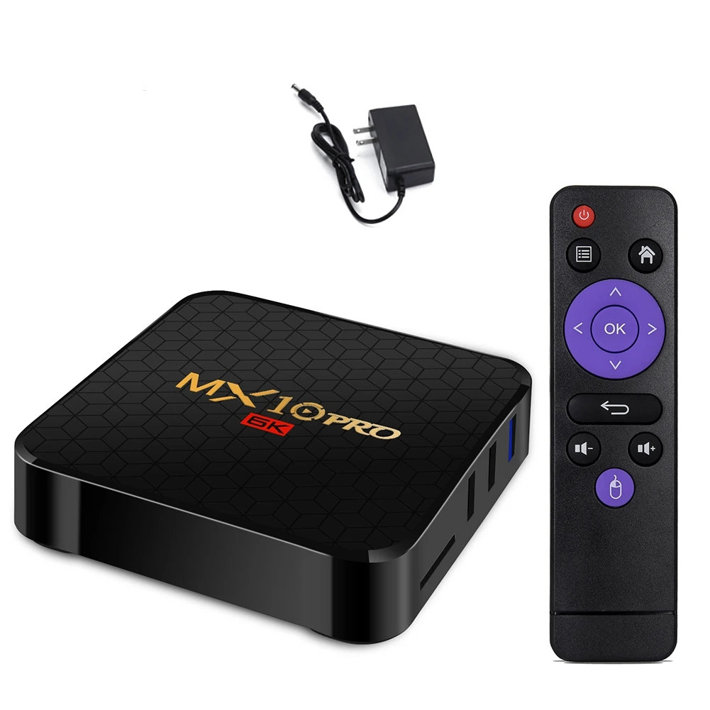MX10 PRO tv Box Android 9,0 Allwinner H6 4G DDR3 32G EMMC ROM телеприставка 6K 3D H.265 медиаплеер ТВ приемник Play Store