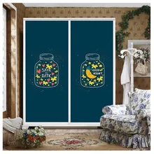 Статическая пленка на окно, Индивидуальный размер, мультяшная свежая индивидуальная декоративная пленка для DIY кухни, ванной комнаты, спальни, балкона 40 см x 100 см