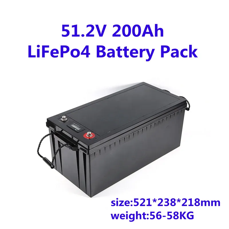 

GTK Lithium Iron Phosphate Battery Pack 48V 51.2V 200Ah 16S LiFePo4 Rechargeable For Solar Grid-off E-forklift EZ-GO Car