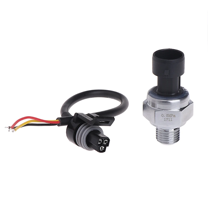 

G1/4" Inch 5V 0-0.5 MPa Pressure Transducer Sensor Oil Fuel Gas Water Air