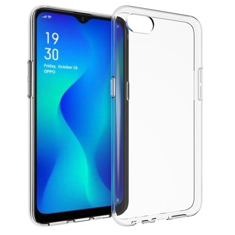 Для OPPO A1K CPH1923 ультратонкий прозрачный силиконовый прозрачный ТПУ гель мягкий защитный чехол для телефона OPPO Realme C2