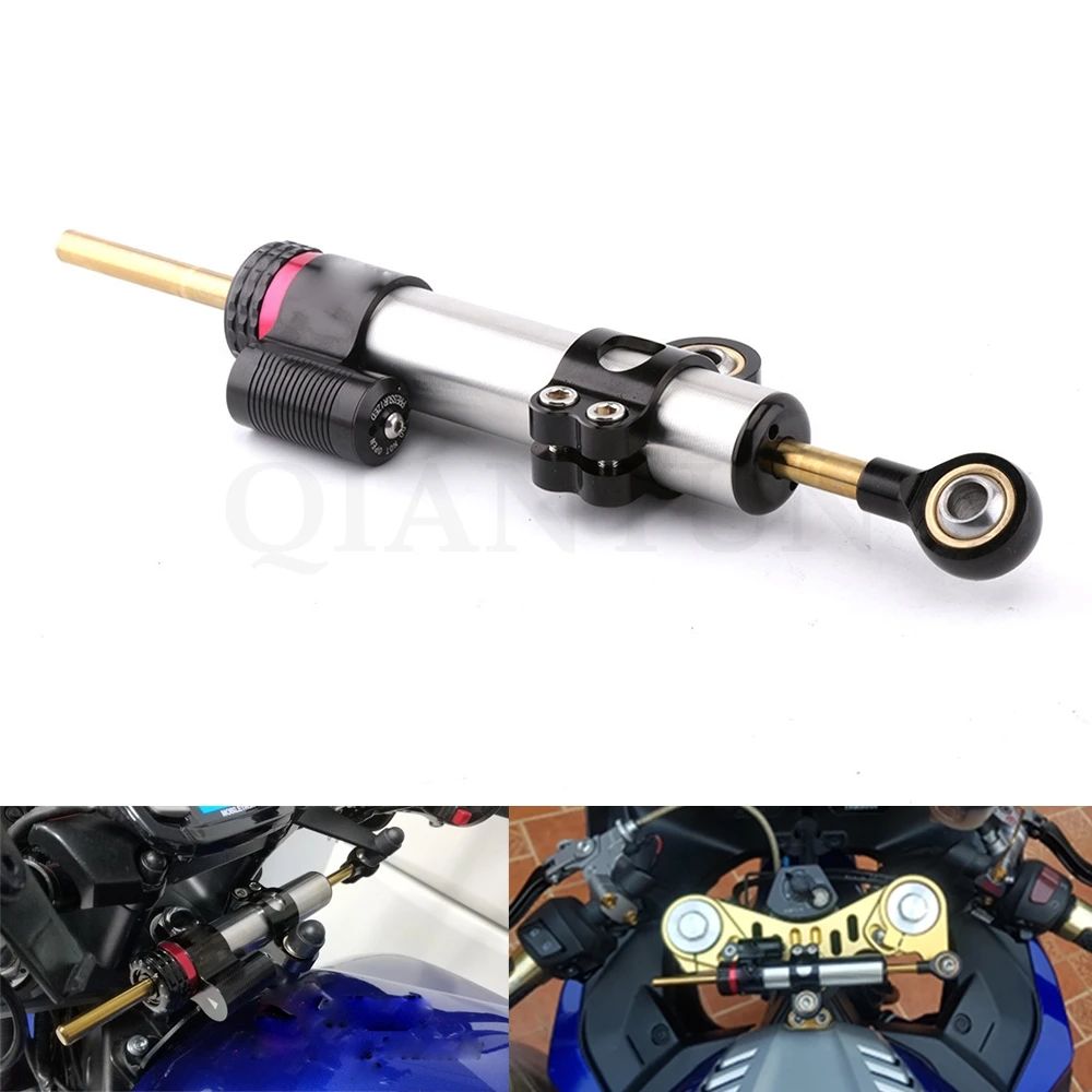 

Universal Motorcycle Adjustable Steering Damper Stabilizer For Suzuki GSR 600 Benelli TRK 502 Kawasaki Ninja 300 CBR1000RR