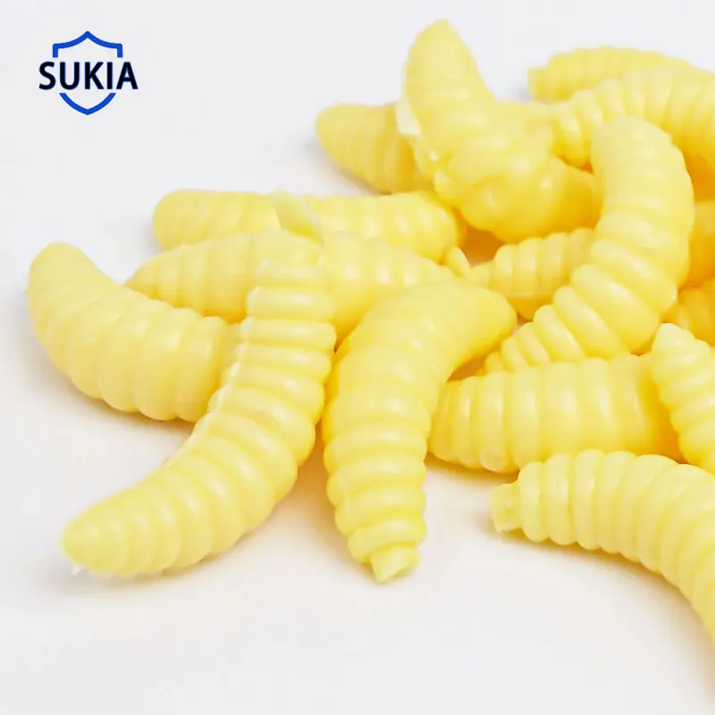 SUKIA 10/100 шт. приманка для рыбалки набор со Breadworm Приманка Мягкая в виде саранчи