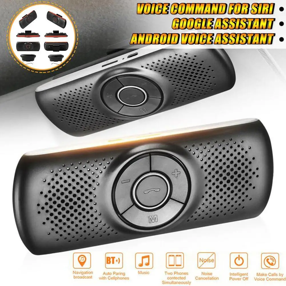 Автомобильный беспроводной Bluetooth 4,2 приемник динамик MP3 музыкальный плеер потоковый аудио стерео адаптер с микрофоном автомобильный комплект для громкой связи