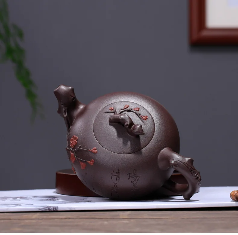 Gu peng cheng Исин Глиняный Чайник чай оптом набор необработанный металлический пурпурный глина настраиваемый Лепка окрашенный глина горшок ручной работы сливы
