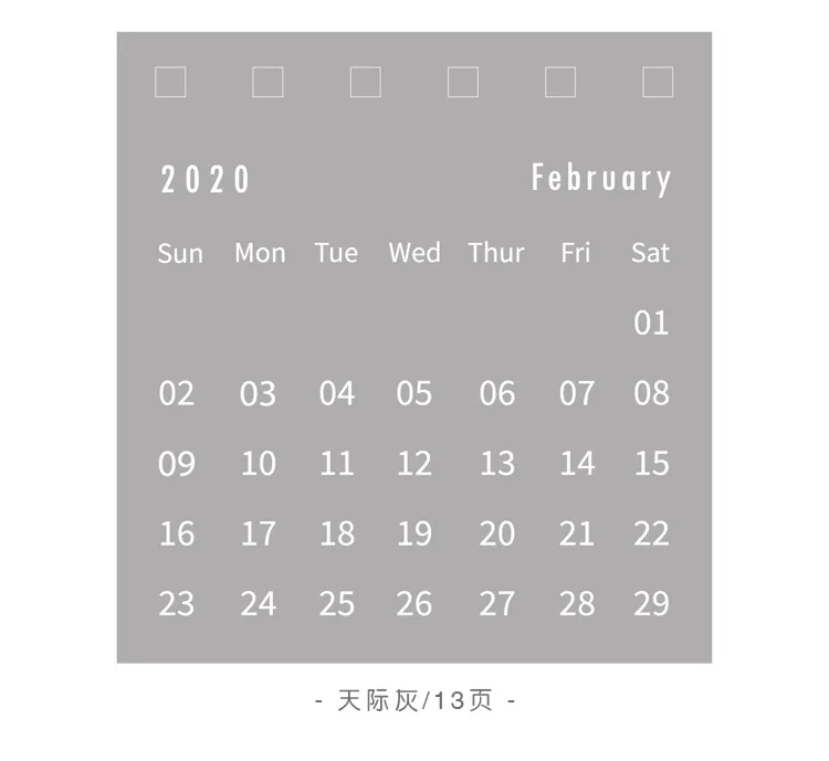 Настольный календарь, еженедельник, Ежемесячный план, список, настольный календарь, ежедневный простой стиль, Настольный календарь