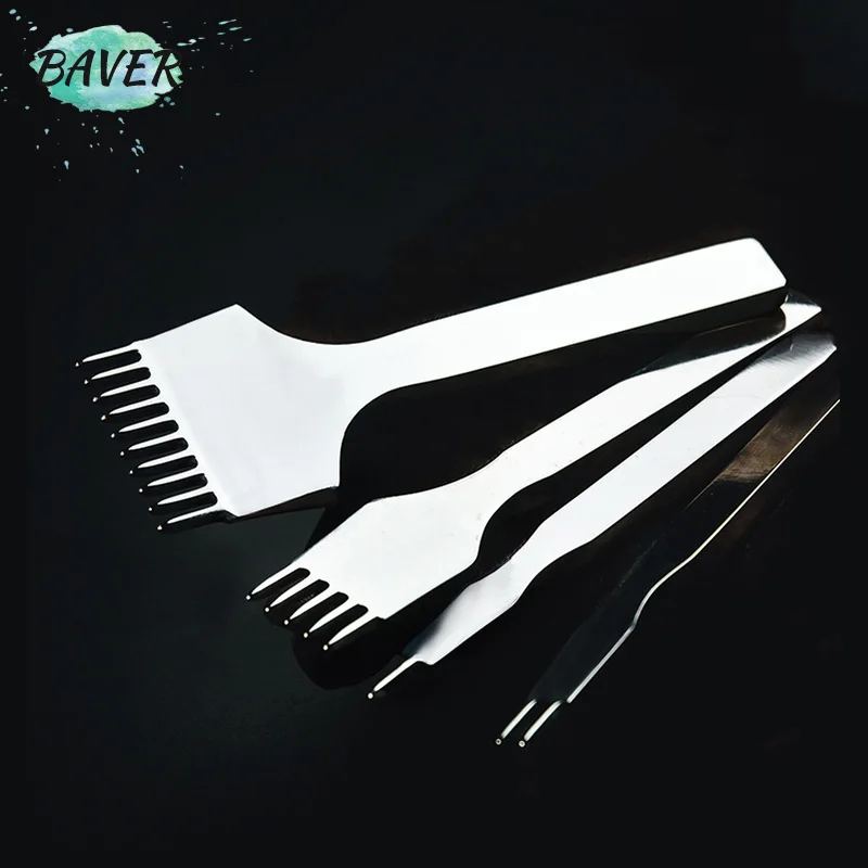 

Professional Leather Craft pricking iron hole Stitching Punches chisel hand Tools High Quality handcraft sewing DIY