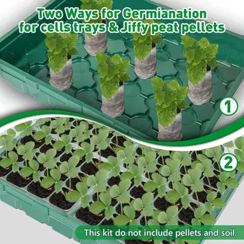 

24 Cells Hole Plant Seeds Grow Box Plastic Nursery Pots Tray Insert Propagation Seeding Nursery Pot Gardening Supplies