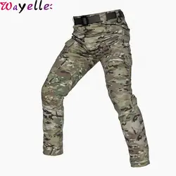 Тактические камуфляжные военные штаны для мужчин 2019, повседневные армейские брюки-карго, мужские спортивные штаны, Мужские штаны для бега